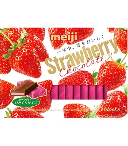 Amazon.co.jp: Meiji Strawberry Chocolate BO 4.2 oz (120 g) : Food