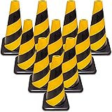 Amazon ラバーコーン 黄黒 無反射タイプ 700mm 4 7kg 重くて丈夫な ゴム製 カラーコーン 10本セット 三角コーン 産業 研究開発用品 通販