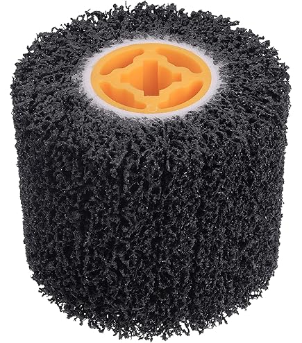 SEUNMUK 2-Pack Non-Woven Abrasive Flap Wheels | 240 Grit 120x100mm Polishing Wheels | Metal Surface Treatment