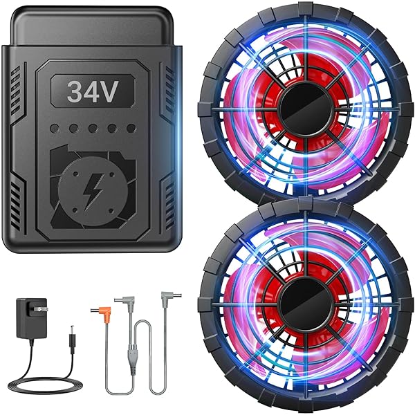 空調作業服 ファンバッテリーセット 空調ファン 急速充電器付き 新品 Amazon.co.jp: ファンバッテリーセット ファン付き作業服対応
