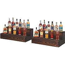 Amazon.co.jp: 酒瓶スタンド - 3段リカーバーボトルディスプレイ