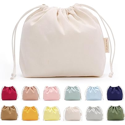 Amazon.co.jp: [モエライフ] 巾着袋 小 大 無地 巾着 おしゃれ