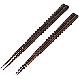 スタイルオブジャパン 若狭塗箸 (食洗機対応/全乾漆)あかがね ペアセット 23cm/21cm 黒箱