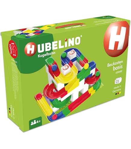 Amazon.co.jp: HUBELINO Marble Run - 128-Piece Run Elements