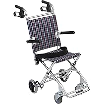 非課税】美和商事介助式小型車いす チビポンチェック ダークグリーン