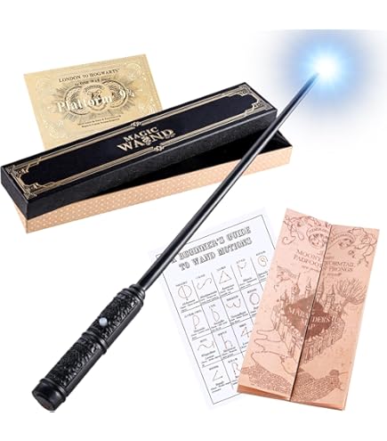 Amazon | ハリーポッター 光る杖 光る魔法の杖セット (ライト付き