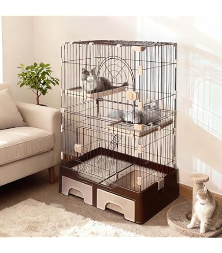 Amazon.co.jp: マルカン キティケージ 1000 グレー 猫用 : ペット用品