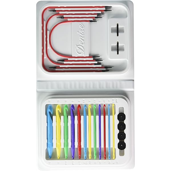 Denise Interchangeable Crochet Hook Kit Brights Multicolor Amazon Com Au Office School Supplies
