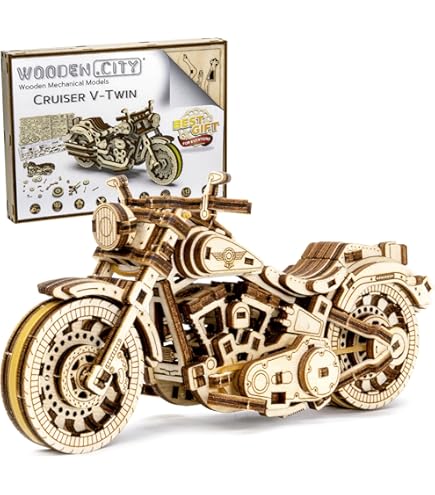 UGEARS 70044 U-9 Grand Prix racewagen modelbouwauto zelf bouwen, retro oldtimer auto met motormodelbouwset van hout