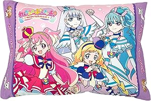 MORIPiLO モリシタ 子供 枕 カバー付き ワンダフルプリキュア ピンク 約40x30cm 洗える ふんわり ぬいぐるみ クッション キャラクターグッズ 4621292
