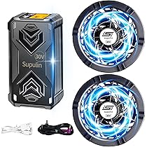 空調服 ファンバッテリーセット 30V 大容量 24000mAh 暴風ファン 81bGrztzGYL._AC_UL210_SR210,