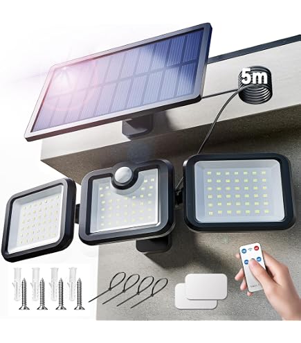 Amazon.co.jp : 人感センサーライト 分離型 屋外 ソーラー充電 省エネ
