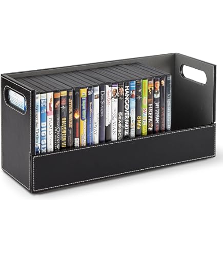 Amazon.co.jp: Stock Your Home CD収納ボックス 整理棚 映画ケース DVD
