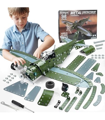 2311.メタル製 飛行機模型 Amazon.co.jp: Locomotoメタル模型飛行機キット 227個 組み立て式