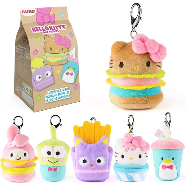 Hello Kitty Series 4 3D Foam Bag Clip – 1 Zufällige Figur (ca. 5,1 Cm), Mit Clip-Befestigung, Sammlerstück, Perfekt Für Rucksäcke & Schlüssel