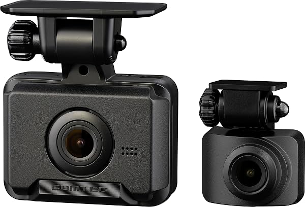 ComTec Dash Camera ZDR043, Dual Front and Rear 2 Megapixels, Full HD, Compact, GPS Equipped, 32GB microSD Card Included, Rear Vehicle Approach Alert, Parking Surveillance Function, Fast Startup, 3 - 1