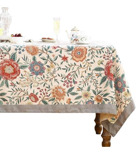 Amazon｜PIRNSDG ウィリアム モリス 高級 テーブルクロス 長方形
