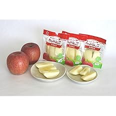 Amazon りんご 袋をあけてそのままむかずに食べらる 青森津軽のカットりんご 皮なし カットりんご3切れ 50ｇ 10袋 冷蔵便 青森津軽のカットりんご 皮つき りんご 通販