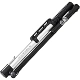 GIYO(ジーヨ) GIYO GM-821 アルミミニフロアポンプ携帯用IN-LINEゲージ付 仏式 米式 GM-821 シルバー フリー