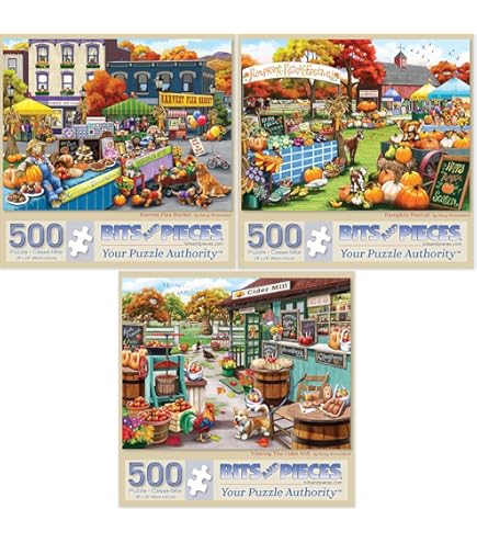 500ピース パズル 大人 完成サイズ 23.5インチ x 18インチ Amazon | Bits and Pieces - 大人のための500ピースの