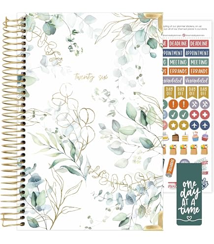 Bloom 2026 Hardcover Planner - A5 Monthly & Weekly Organizer - Garden Party Design - View #11