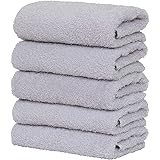 Amazon Amazon Co Jp限定 タオル研究所 ボリュームリッチ 003 フェイスタオル ライトグレー 5枚セット ふかふか ホテル仕様 高速吸水 耐久性 人気 毛羽レス 選べる5色 Japan Technology フェイスタオル ホーム キッチン オンライン通販