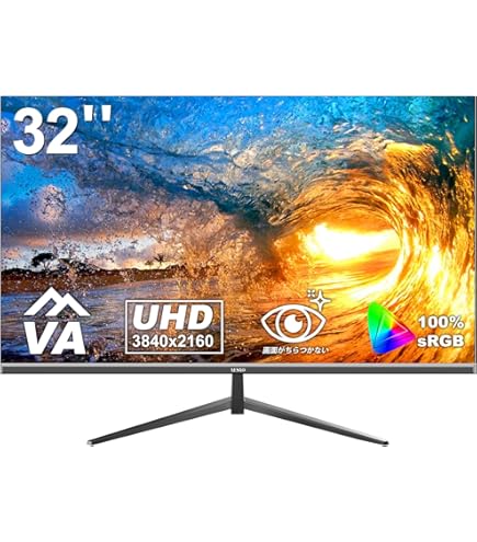 エイサー Acer 31.5型ワイド液晶ディスプレイET322QKモニター 4K Acer ET322QKCbmiipzx [31.5インチ ブラック] 価格比較 - 価格.com
