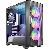 ANTEC Antec、ARGBファン、強化ガラスパネル搭載 冷却型ミドルタワーPCケース「DF700 FLUX」