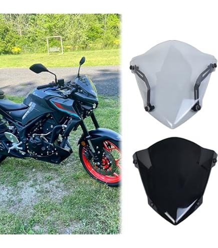 MT25 ヤマハ　スポーツスクリーン　2019年モデルまで対応 ワイズギア YAMAHA MT-25/MT-03用スポーツスクリーン Q5KYSK088R01