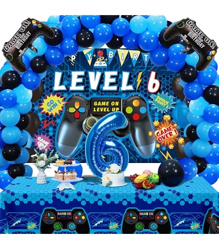 Happy 6th Birthday Cake Topper For Boys - Blue Glitter 'Bro I'm 6' Decor, Funny Party Decoration