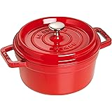 ストウブ(Staub) staub ストウブ 「 ピコ ココット ラウンド チェリー 22cm 」 両手 鋳物 ホーロー 鍋 IH対応 【シリアルナンバー付き日本正規販売品】 La Cocotte Round 40509-825