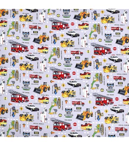 Amazon | 車 はたらくくるま オックス ドット絵 ピクセルアート 生地