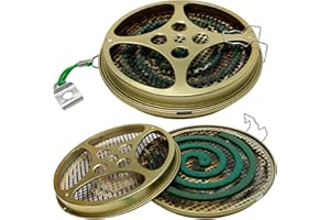 Portable Mosquito Coil Holder - Mosquito Coil & Incense Burner for Outdoor use, Pool Side, Patio, Deck, Camping, Hiking, etc.
