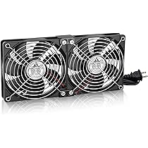 Amazon.co.jp: GDSTIME 2 x 120mm DC12V 2連ファン、換気扇