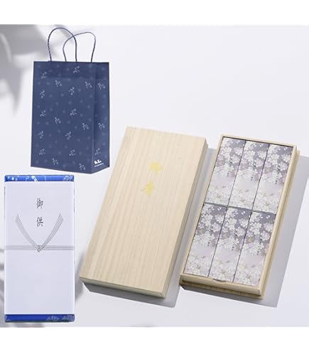 Amazon.co.jp: 日本香堂 宇野千代のお線香 淡墨の桜 桐箱入 60g×6(贈答