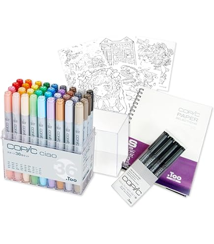 コピック スケッチ（Copic）36色 PILOT Drawing Pen 5本 コピック スケッチ（Copic）36色 PILOT Drawing Pen 5本 コピック