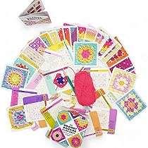 Amazon | グラニースクエアカードデッキ 50枚セット 編み物キット