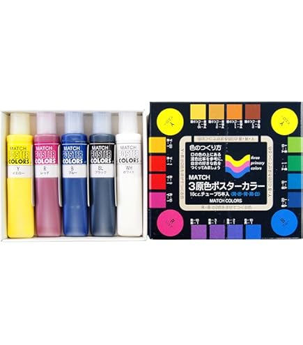 (未使用･未開封品)　マッチ 水彩絵具 マッチ ベーシックカラー  12色セット 10ml ar3p5n1 Amazon | マッチ 水彩絵具 マッチ ベーシックカラー 10色セット