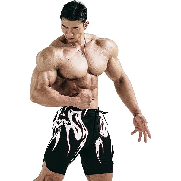 Amazon.co.jp: メンズフィジーク ボードショーツ 15インチ 大会用 IFBB