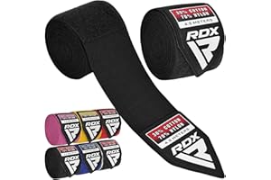 RDX Boxing Hand Wraps are designed to protect punching inner gloves, MMA, Muay Thai, Kickboxing, Martial Arts Training, Combat sports, 4.5 meters of elastic bandage under mitts