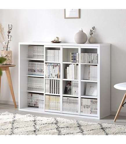 Amazon｜HEMNES ヘムネス 本棚 - ブラックブラウン/ライトブラウン
