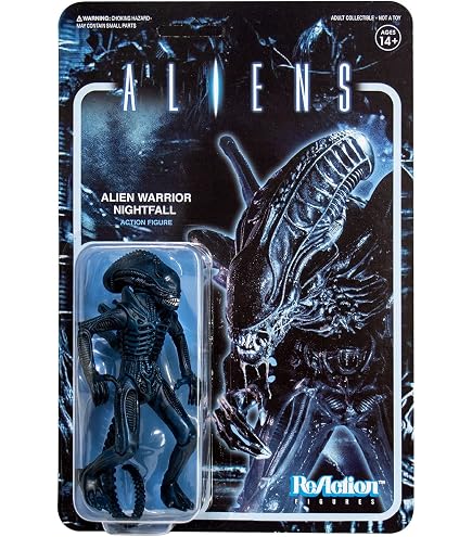 Amazon | Aliens ReAction Figure - Alien Warrior A (Midnight Black