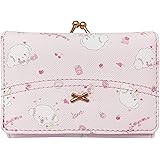Amazon カラー クリーム こぎみゅん 三つ折り財布 がま口 かぶせ付き かぶせ レディース コンパクト お財布 小さい 財布 サンリオ エビフライ かわいい グッズ キャラクター ピンク ホワイト 雑貨 小物 お札 カード収納 小銭 合成皮革 かぶせ付 Np後払い Np