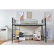 Amazon｜ロフトベッド シングル パイプベッド ベッドフレーム