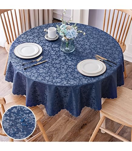 Gee Di Moda GDMPRD70N tablecloths, Polyester, Navy Blue