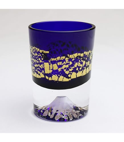 Amazon.co.jp: カガミクリスタル(Kagami) 冷酒杯 青 120cc 江戸切子
