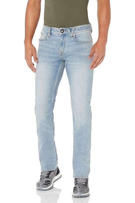 Volcom Men's Solver Denim Jean, Black 