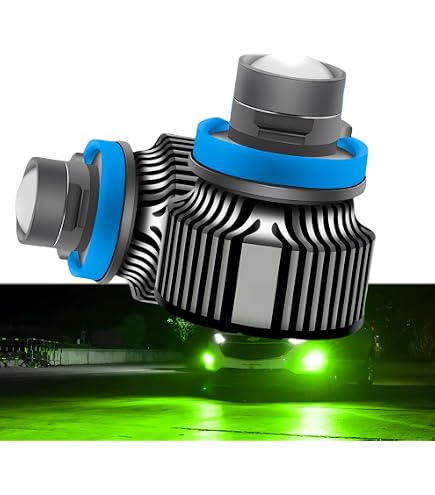 Amazon.co.jp: H11 LED フォグランプ H8 LED ホワイト/グリーン フォグ