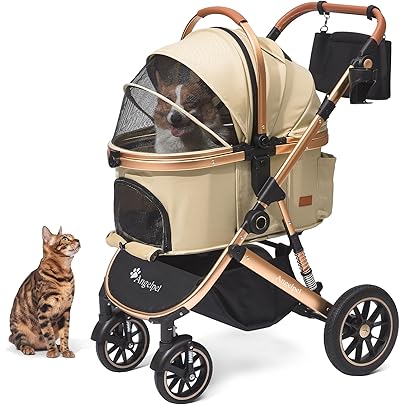 Amazon.co.jp: MEGANEKO ペットカート 分離型 折りたたみ 犬用カート