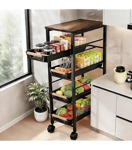 Amazon.co.jp: HEEOREV スチールラック 棚 ラック キッチンラック